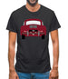 Rear View 356 Ruby Red Mens T-Shirt