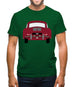 Rear View 356 Ruby Red Mens T-Shirt