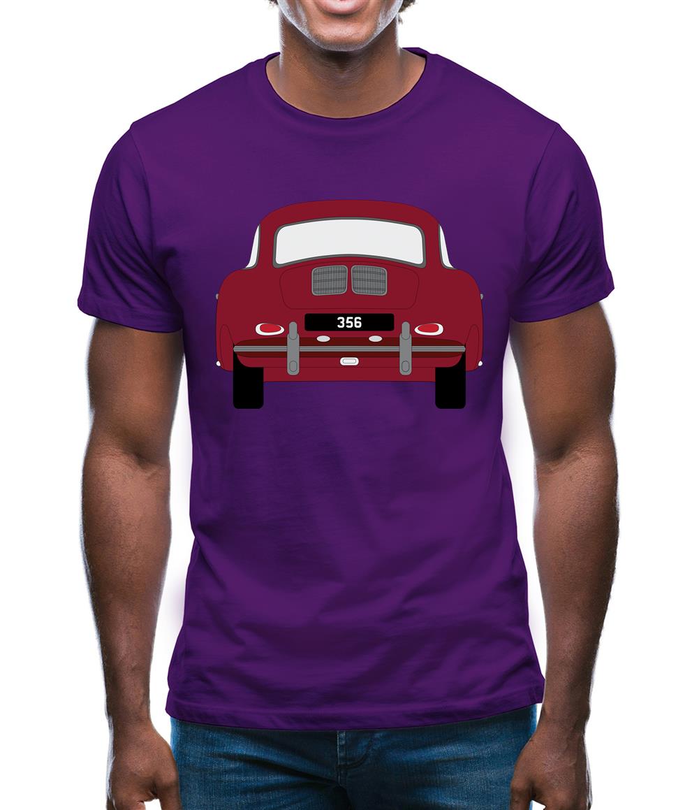 Rear View 356 Ruby Red Mens T-Shirt