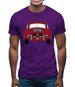 Rear View 356 Ruby Red Mens T-Shirt