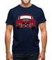 Rear View 356 Ruby Red Mens T-Shirt