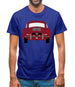 Rear View 356 Ruby Red Mens T-Shirt