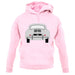 Rear View 356 Silver unisex hoodie