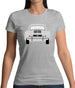 Rear View 356 Silver Womens T-Shirt