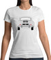 Rear View 356 Silver Womens T-Shirt