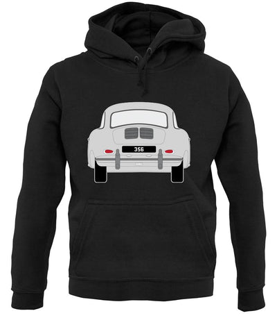 Rear View 356 Silver unisex hoodie