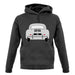 Rear View 356 Silver unisex hoodie