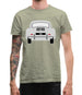 Rear View 356 Silver Mens T-Shirt