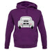 Rear View 356 Silver unisex hoodie