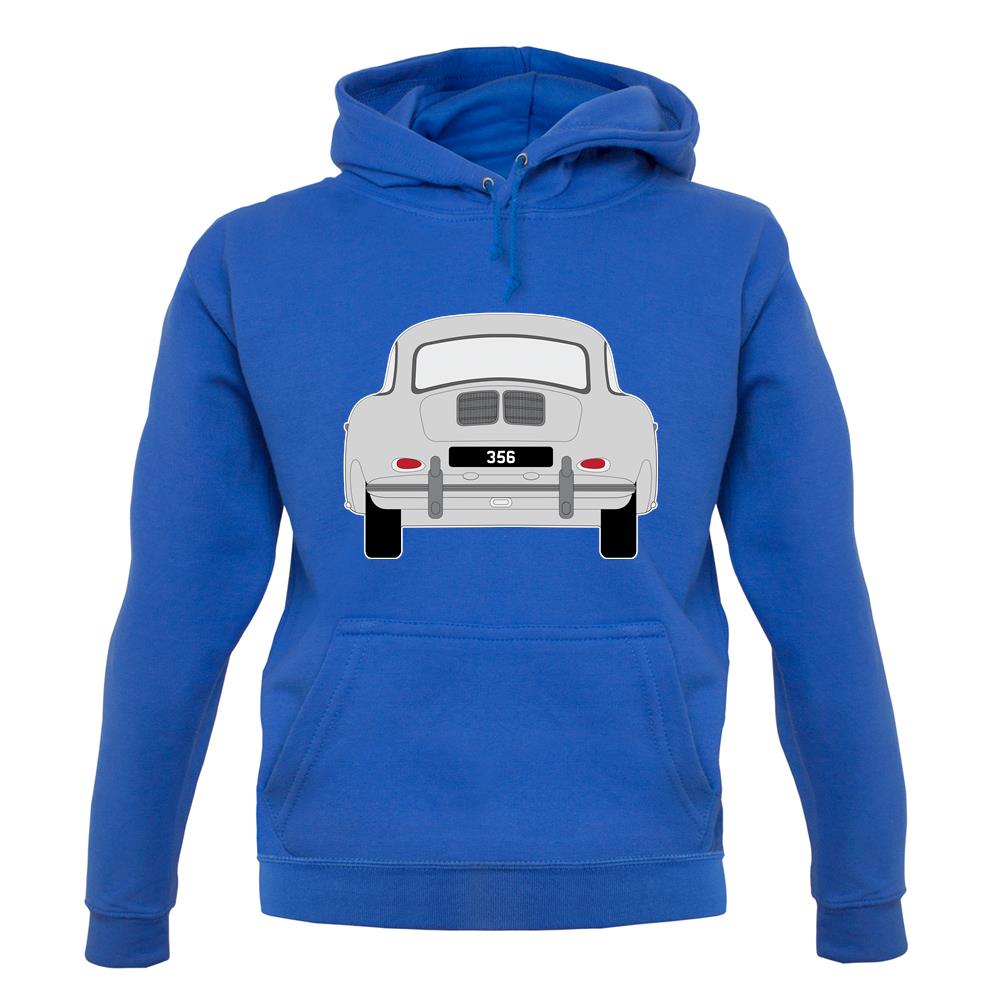 Rear View 356 Silver unisex hoodie