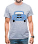 Rear View 356 Sky Blue Mens T-Shirt