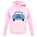 Rear View 356 Sky Blue unisex hoodie