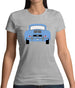 Rear View 356 Sky Blue Womens T-Shirt