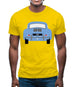 Rear View 356 Sky Blue Mens T-Shirt