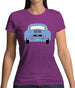 Rear View 356 Sky Blue Womens T-Shirt