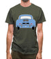 Rear View 356 Sky Blue Mens T-Shirt