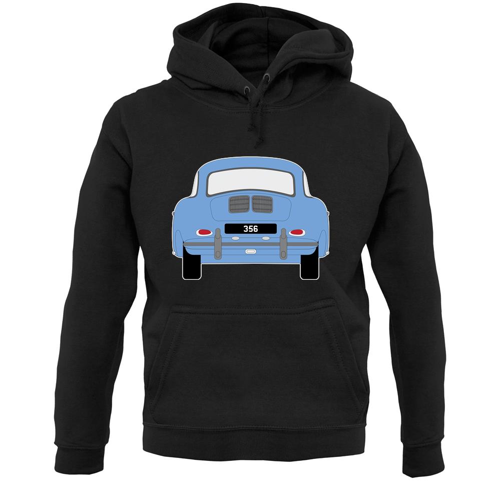 Rear View 356 Sky Blue Unisex Hoodie