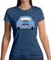 Rear View 356 Sky Blue Womens T-Shirt