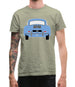 Rear View 356 Sky Blue Mens T-Shirt