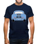 Rear View 356 Sky Blue Mens T-Shirt