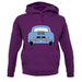 Rear View 356 Sky Blue unisex hoodie