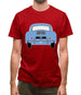 Rear View 356 Sky Blue Mens T-Shirt