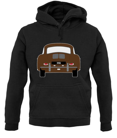 Rear View 356 Togo Brown unisex hoodie