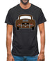 Rear View 356 Togo Brown Mens T-Shirt