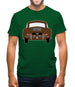 Rear View 356 Togo Brown Mens T-Shirt