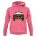 Rear View 356 Togo Brown unisex hoodie