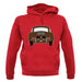 Rear View 356 Togo Brown unisex hoodie