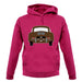 Rear View 356 Togo Brown unisex hoodie