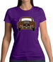 Rear View 356 Togo Brown Womens T-Shirt