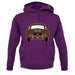 Rear View 356 Togo Brown unisex hoodie