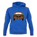 Rear View 356 Togo Brown unisex hoodie