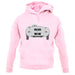 Rear View 550 Silver unisex hoodie