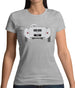 Rear View 550 Silver Womens T-Shirt