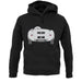Rear View 550 Silver unisex hoodie