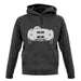 Rear View 550 Silver unisex hoodie
