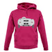 Rear View 550 Silver unisex hoodie