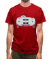 Rear View 550 Silver Mens T-Shirt