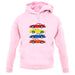 4Colour Porsche 993 unisex hoodie