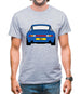 Porsche 993 Blue Mens T-Shirt