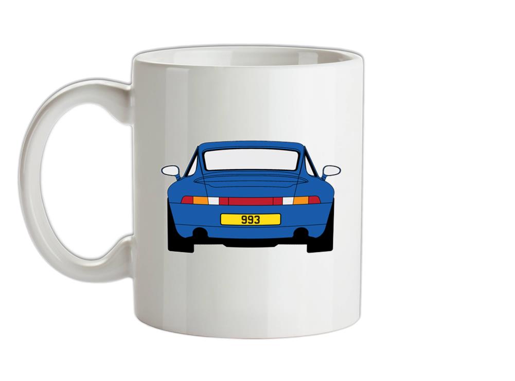 Porsche 993 Blue Ceramic Mug