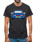 Porsche 993 Blue Mens T-Shirt