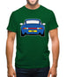 Porsche 993 Blue Mens T-Shirt