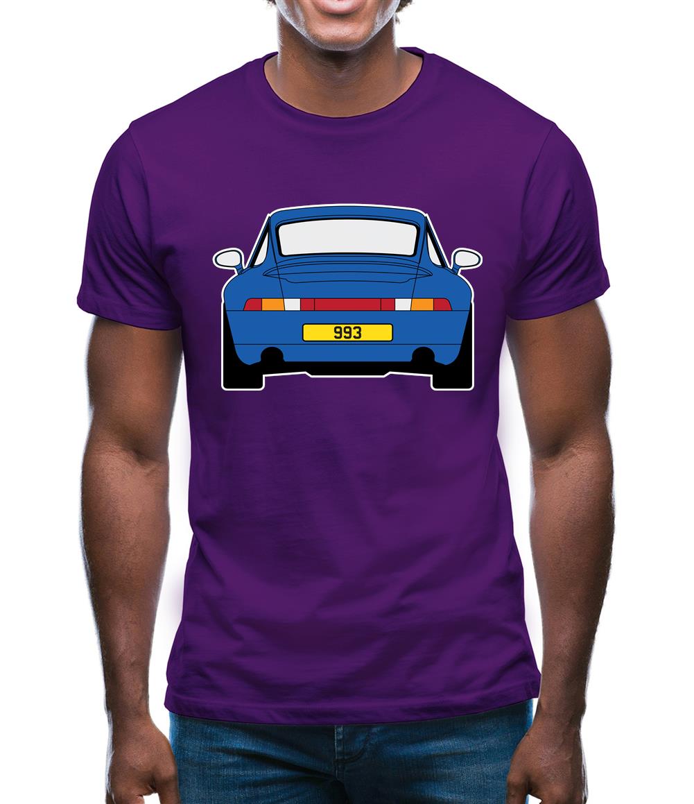 Porsche 993 Blue Mens T-Shirt