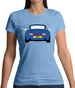 Porsche 993 Blue Womens T-Shirt