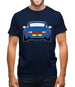 Porsche 993 Blue Mens T-Shirt