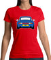 Porsche 993 Blue Womens T-Shirt